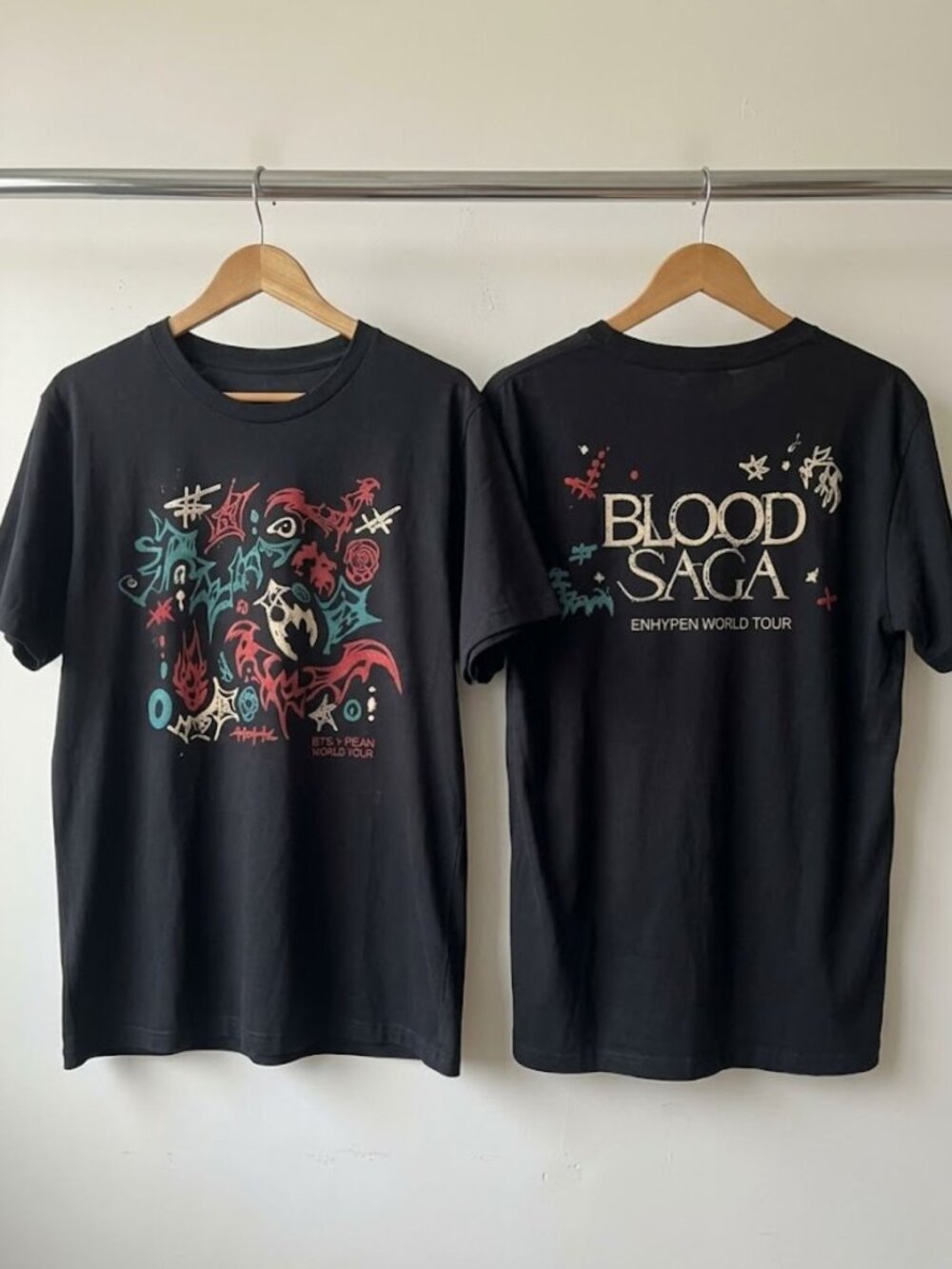 ENHYPEN Blood Saga World Tour 2026 K-Pop Concert T-Shirt Reprint